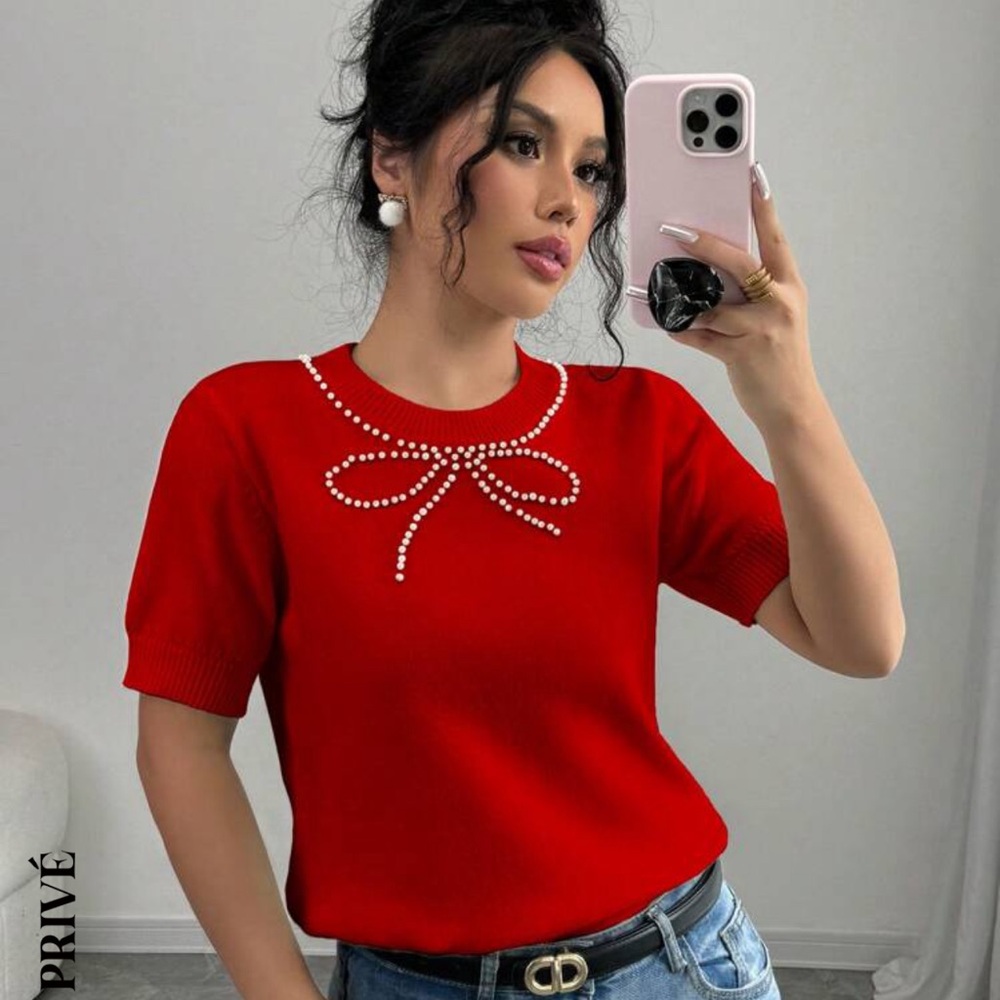 Bow detail Sweater